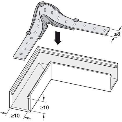 Loox 5 rohové vedenie 90°  833.89.308