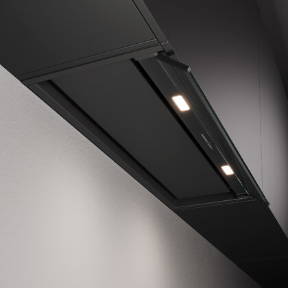 Odsávač pár CANOPO PLUS 60 čierny, montáž na dno hornej skrinky  Odsávač pár CANOPO PLUS 60 čierny, montáž na dno hornej skrinky