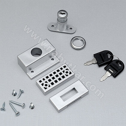 Zámok do posuv.dverí alum. /Laguna