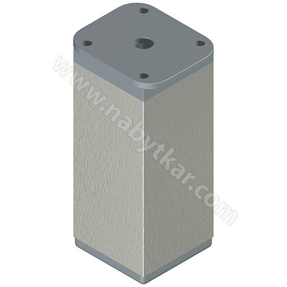 Nábytk. noha NA6 40x40, Inox