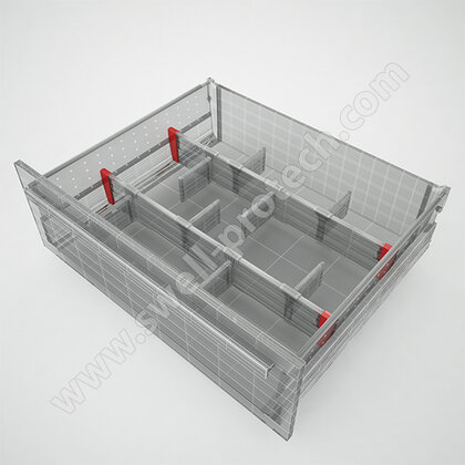 EVO organizér- uchytenie profilu na boxide