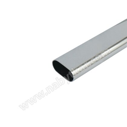 Vešiaková tyč oválna, chróm