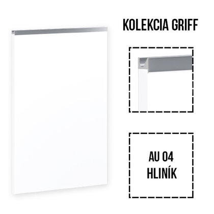 Akrylové dvierka, typ AkrylGRYFF - UKW04, Hliník