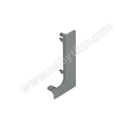 Gripless - koncovka na profil typ-"L", pravá strana,sivá, plast