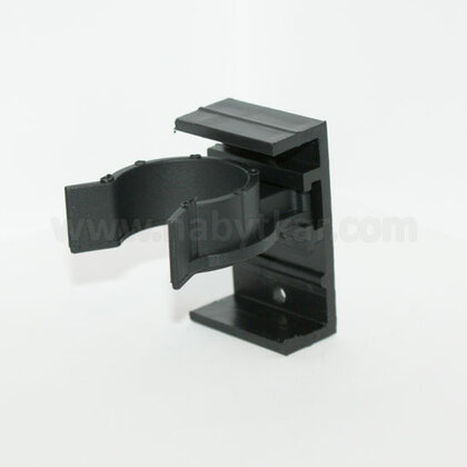 Klips pre nábytkovú nohu R5, čierny plast / Volpato