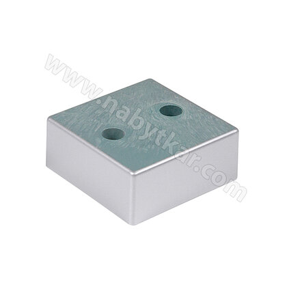 Nožička NH 25mm 60x60x25 bez regulácie, hliník