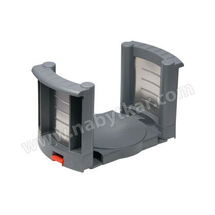 EVO organizér box na taniere s pusch nastavením, sivý+inox / Swell