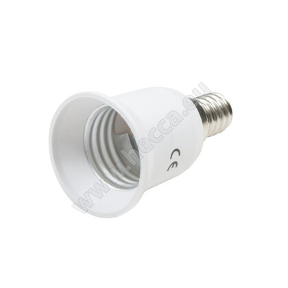 Redukcia na žiarovky z E14 na E27