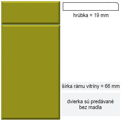 MDF Dvierka, Profil E1