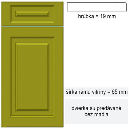 MDF Dvierka, Profil V1
