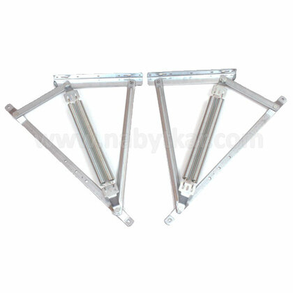 Postel. výklop.kov. čelné na 2-posteľ, zinok KP4