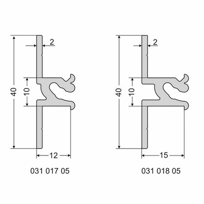 Wall sys. - Profil pod tenši obklad