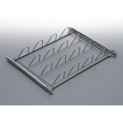 Výsuvná polica na topánky,strieborný lak /Rejs