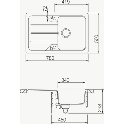 Granitové drezy Formhaus D-100S Granitové drezy Formhaus D-100S