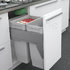 Odpadkový kôš 571, pre šírku: 450mm, s tlmením a uchytením na dvierka, 414x500x560,70l, sivý / SIGE