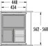 Odpadkový kôš-Cargo 600 28+13+13D /HAILO Odpadkový kôš-Cargo 600 28+13+13D /HAILO