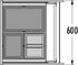 Odpadkový kôš-Triple XL 600 28+13+13D /HAILO Odpadkový kôš-Triple XL 600 28+13+13D /HAILO