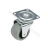 Nábytkové  koliesko s platničkou 1-216-40 pogumované, sivé