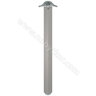 Stol.noha 60x60/1100/R, inox