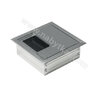Prechodka kábla  kovová inox, štvorec 80 x 80 mm