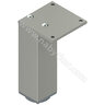 Nábytk.noha N 45X45 B 150mm, inox s reguláciou /Zobal